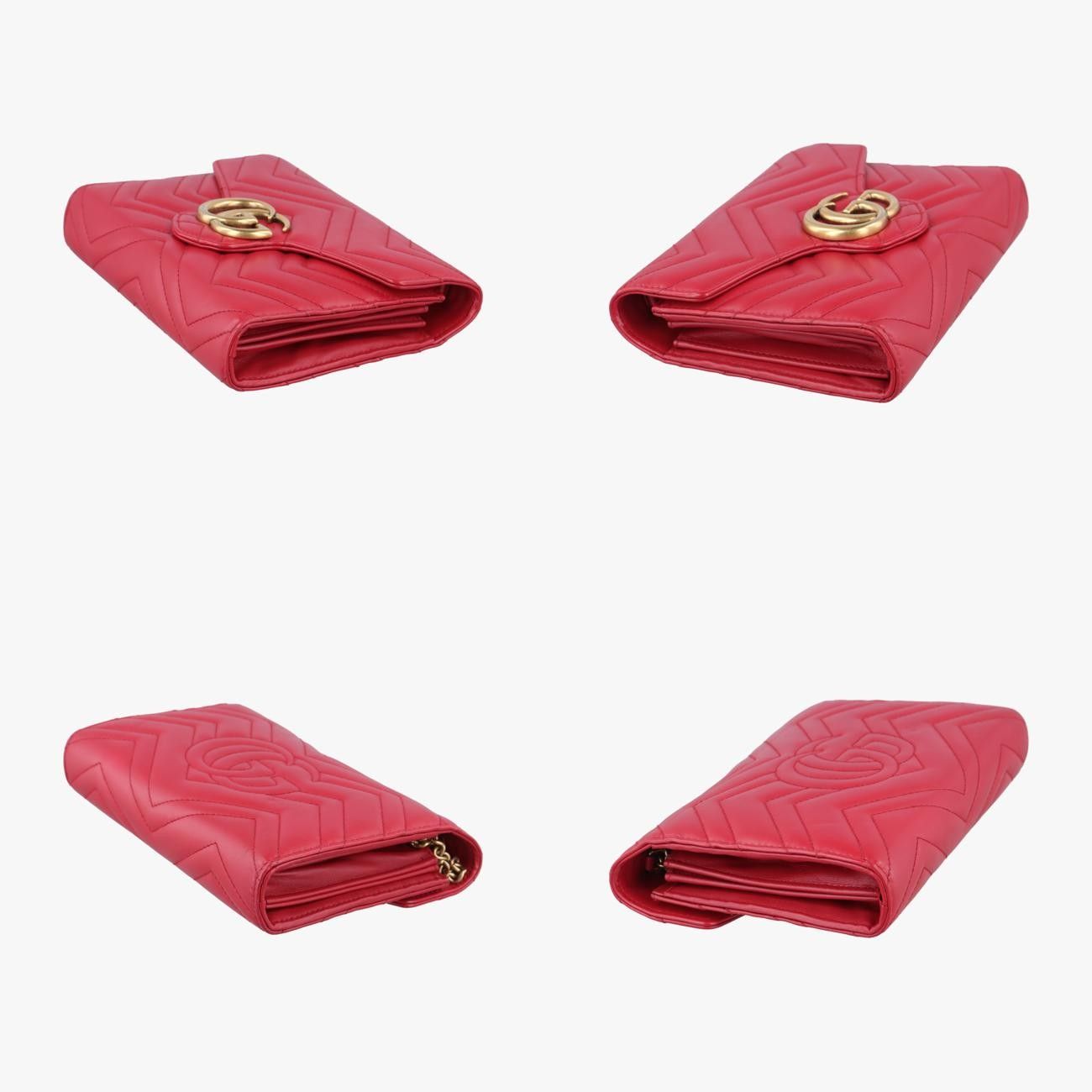 グッチGucciGGマーモントレッドレザー474575