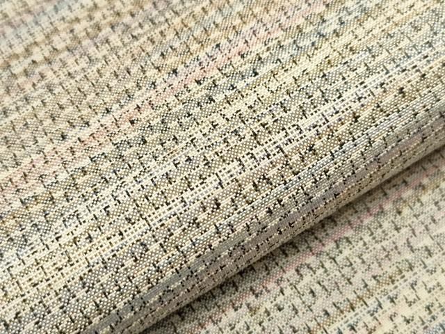 平和屋着物○上質な紬 横段吉祥文 正絹 逸品 CAAU9929vf