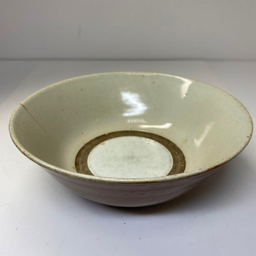 中国清時代 柿釉鉢 直径18.6㎝ 東Y6-0722③タトチ