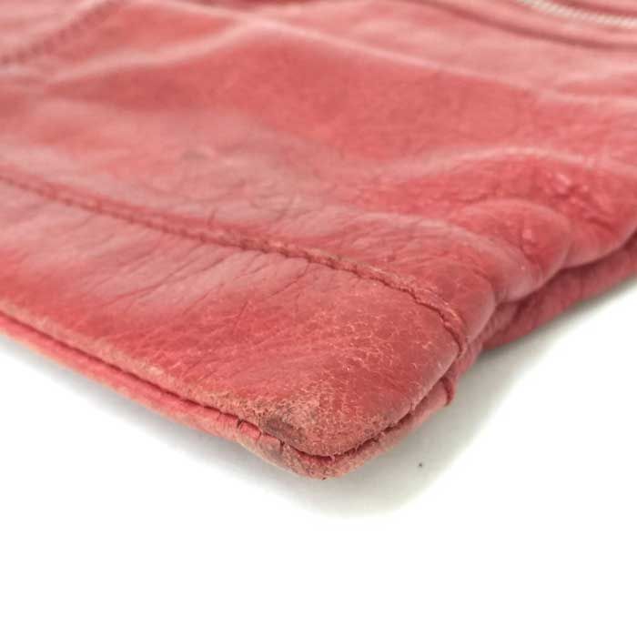 バレンシアガ BALENCIAGA クラシッククリップM クラッチバッグ レッド