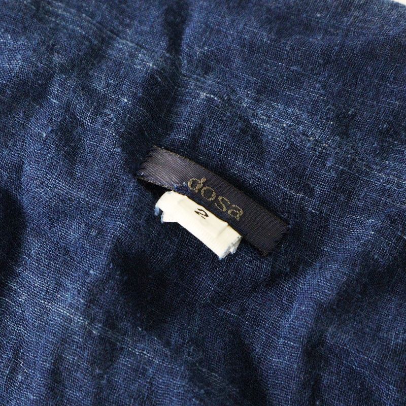 ドーサ dosa Rabari Jacket indigo ラバリジャケット 2＼インディゴ