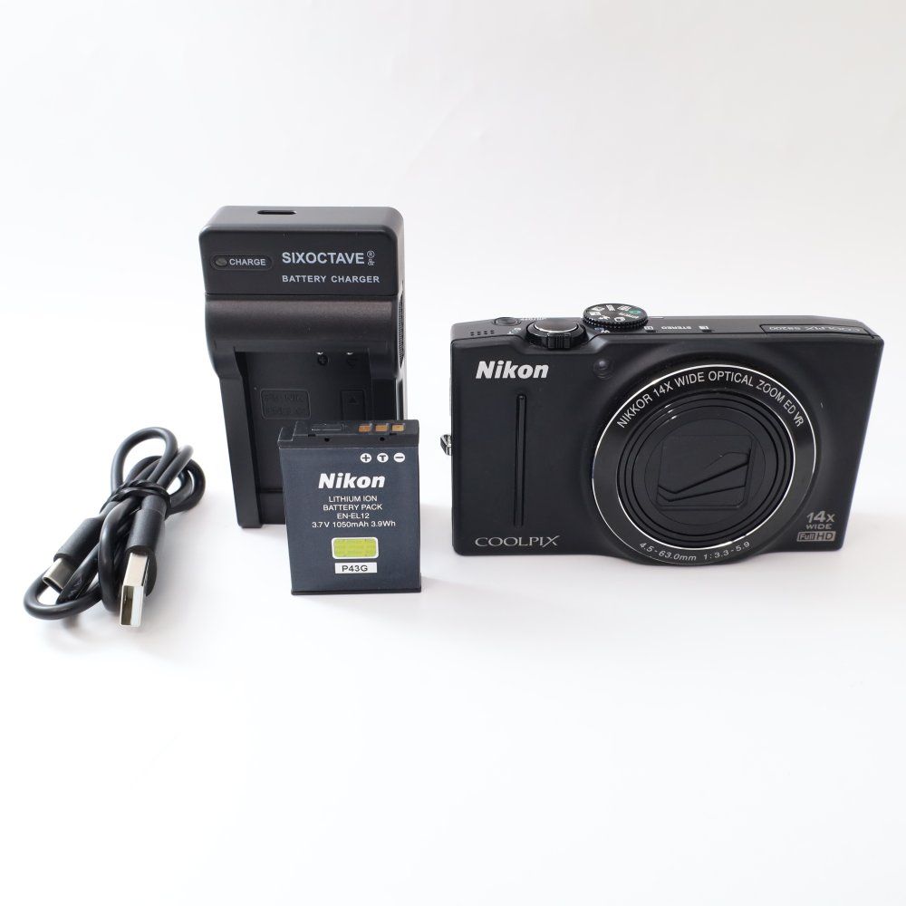 ニコン Nikon デジタルカメラ COOLPIX クールピクス S8200 ノーブルブラック S8200BK 9c08