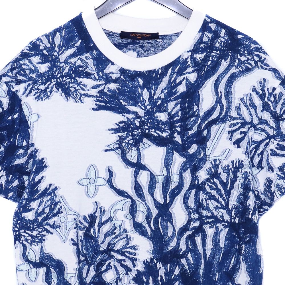 LOUIS VUITTON RM232M Y93 HPY30W ホワイト×ブルー LOUIS VUITTON RM232M Y93 HPY30W T-shirt M White X Blue