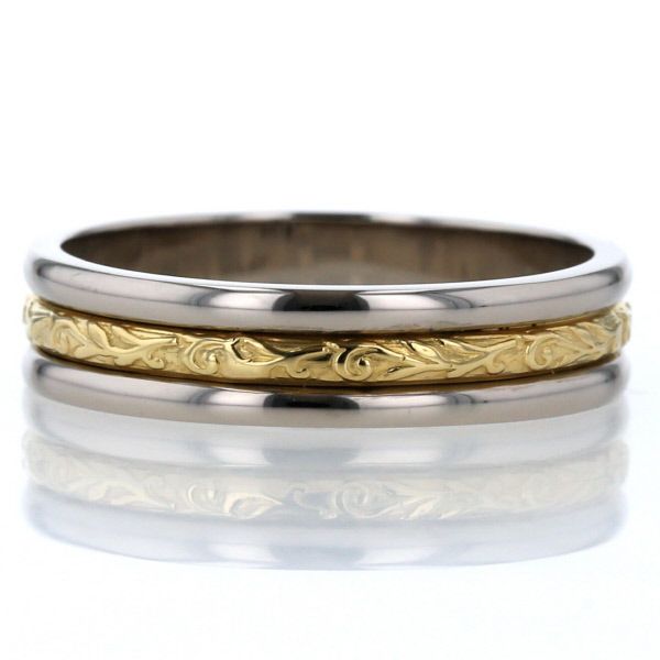 トレソロ K18ホワイトゴールド　カナダ製 限定1点】 トレソロ K18 イエロー・ホワイトゴールド リング