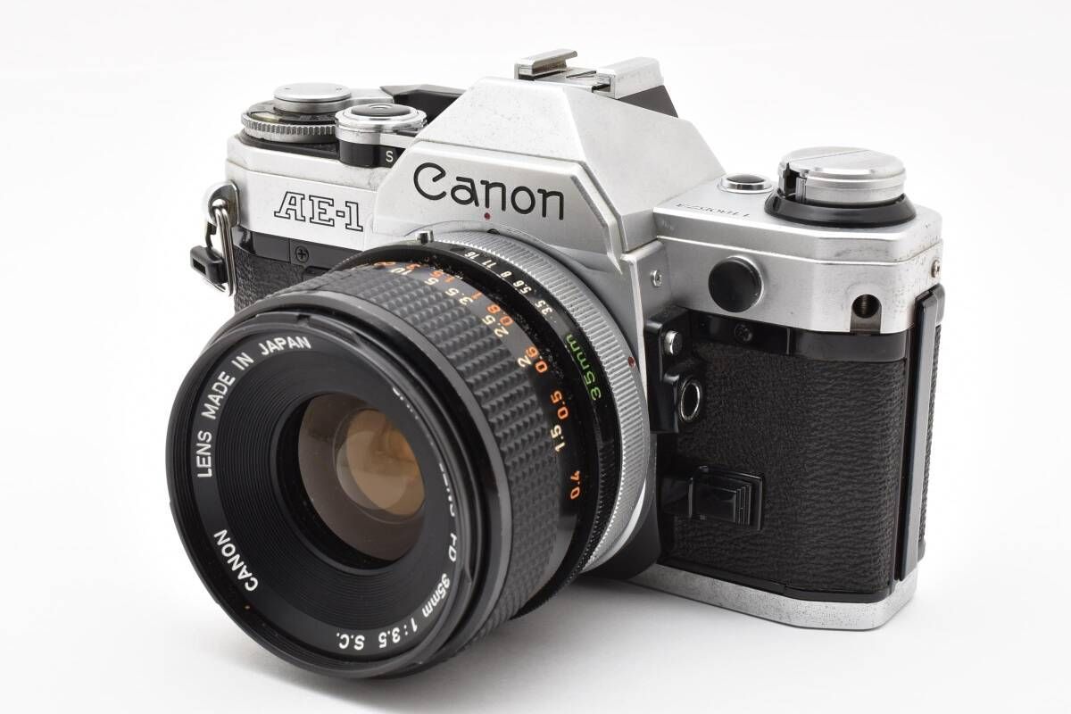 ☆良品☆キヤノン CANON AE-1 ボディ + FD 35mm F3.5 S.C.☆鳴きなし