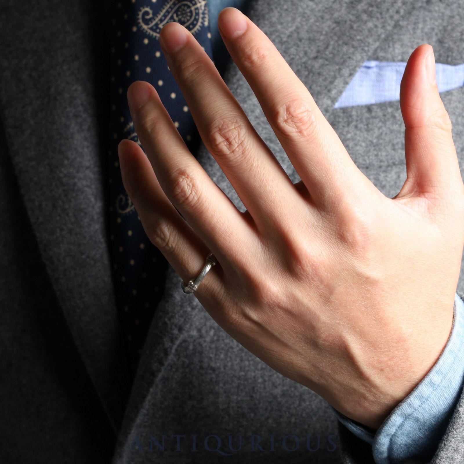 TIFFANY&Co】鏡面仕上げ バンブーリング 8号 希少 廃盤ヴィンテージ