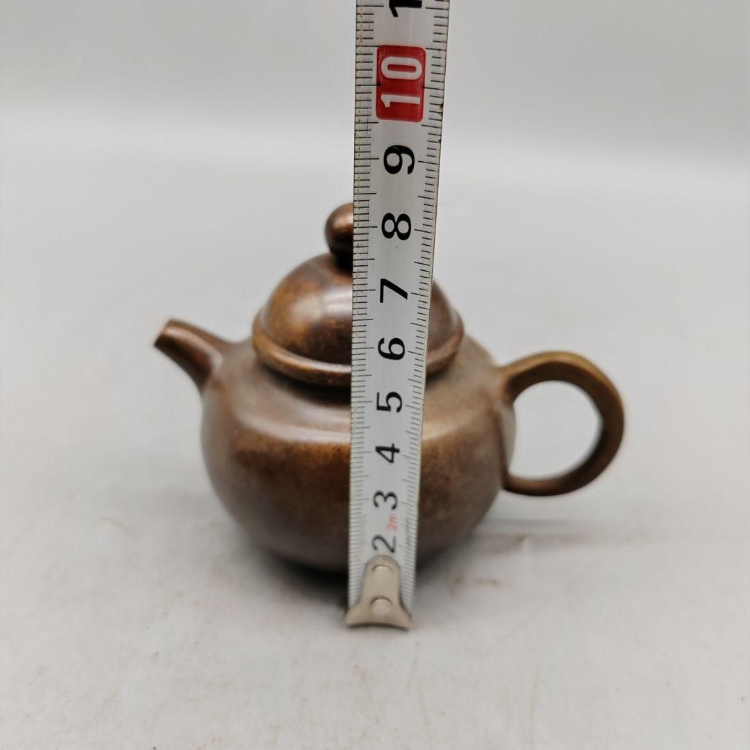 銅器 茶壺 小茶壺 茶道具 煎茶器 工芸品 置物 銅器 茶壺 小茶壺 茶道具 煎茶器 工芸品 置物 - メルカリ