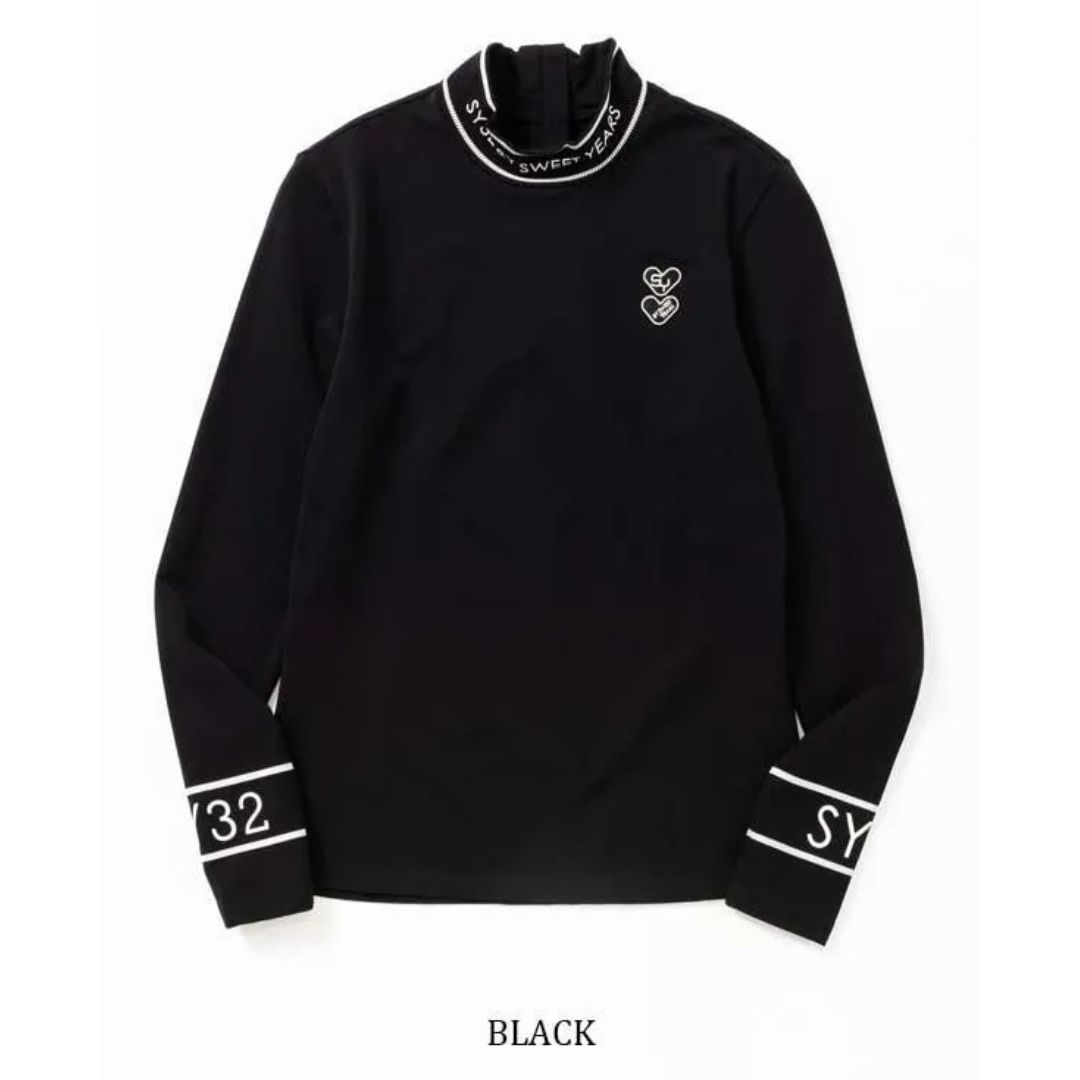 モックネック 裏起毛