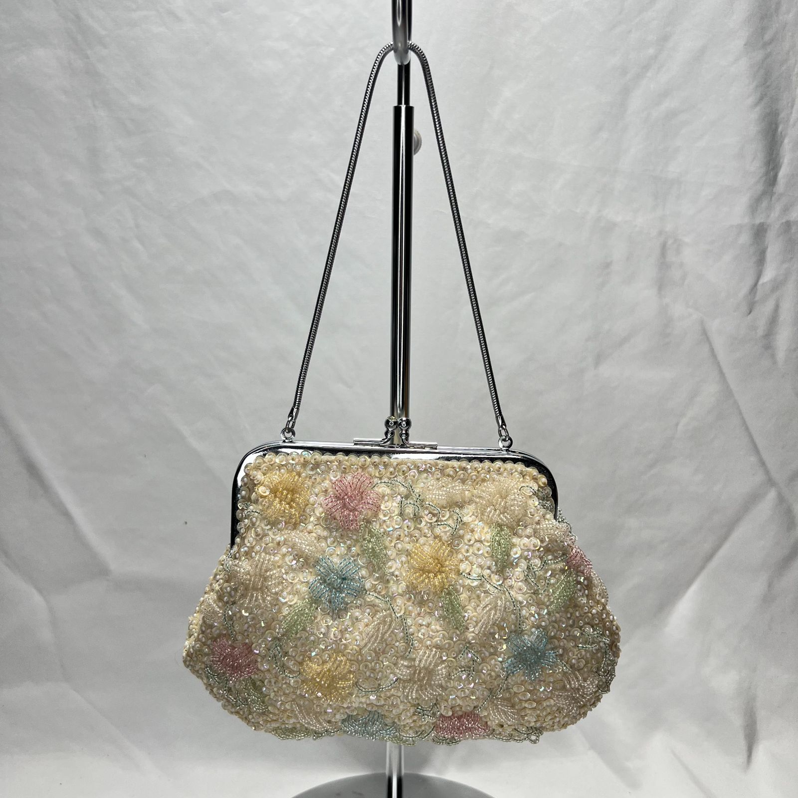特価】美品 逸品 Hinomoto 和装・洋装 兼用 和装バッグ ビーズ