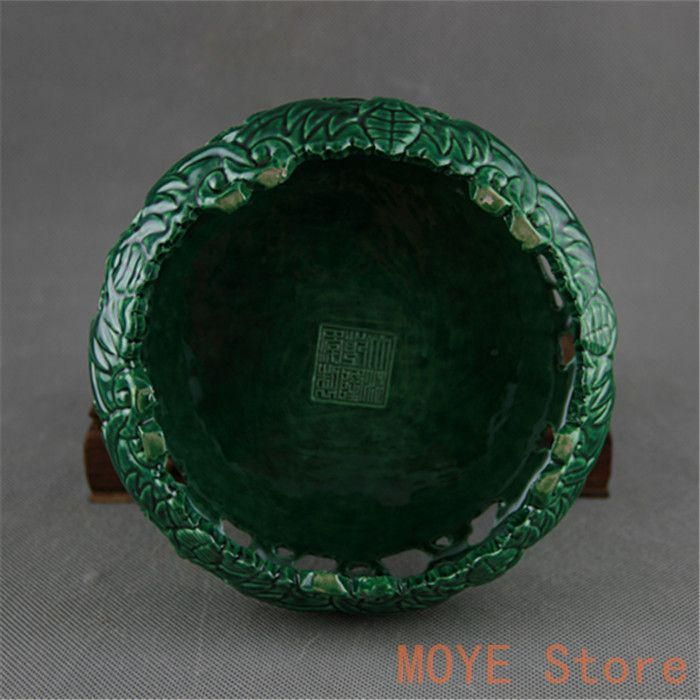 清乾隆緑釉回転式透かし彫り香炉 景徳鎮 陶磁器 装飾品 工芸品 美術品 置物 清乾隆緑釉回転式透かし彫り香炉 景徳鎮 陶磁器 装飾品 現代工芸品