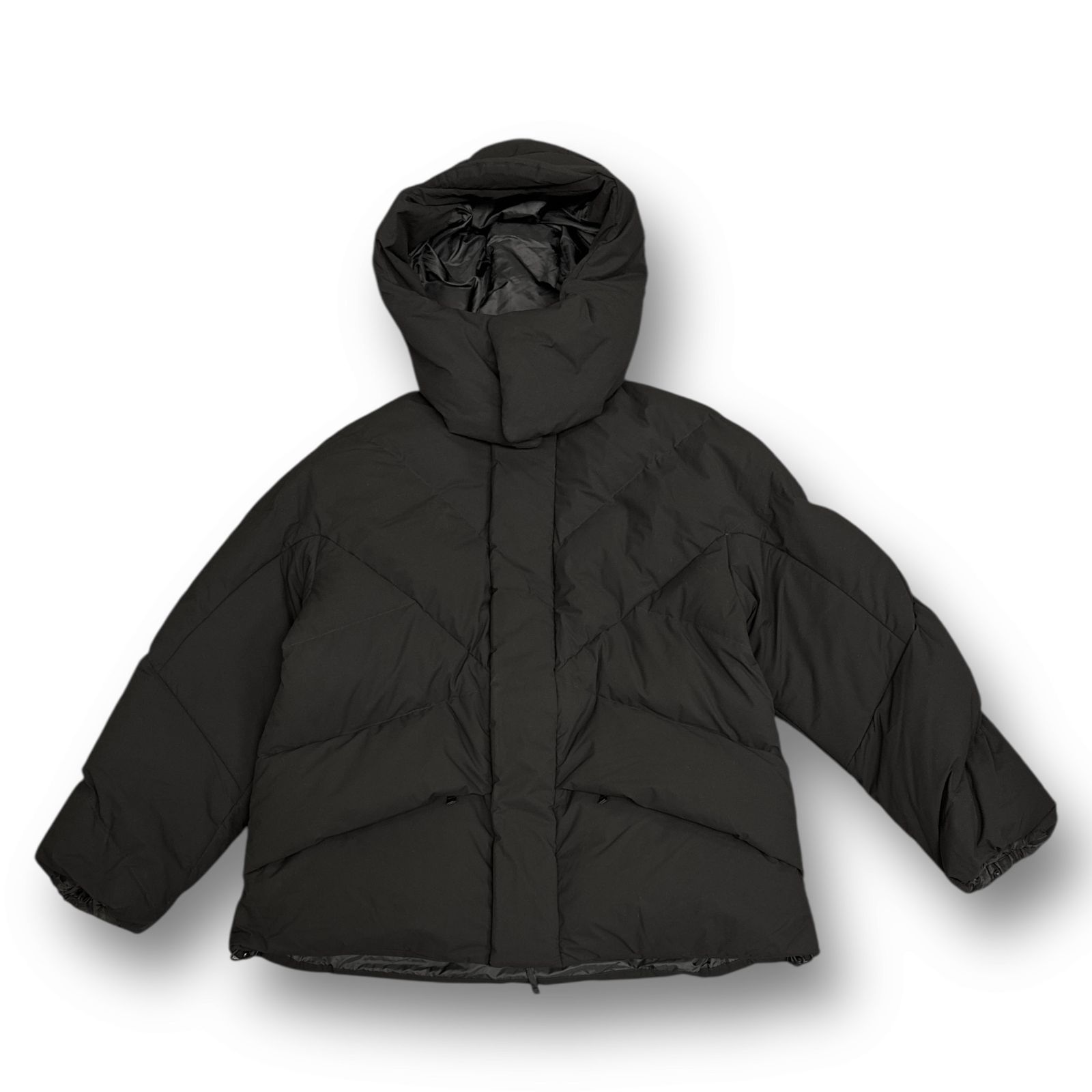 s’yte / ダウンジャケット/3/ポリエステル/BLK/無地/uu-y05-900 定価69300円 S'YTE YOHJI YAMAMOTO SOLOTEX HOODED DOWN BLOUSON WITH