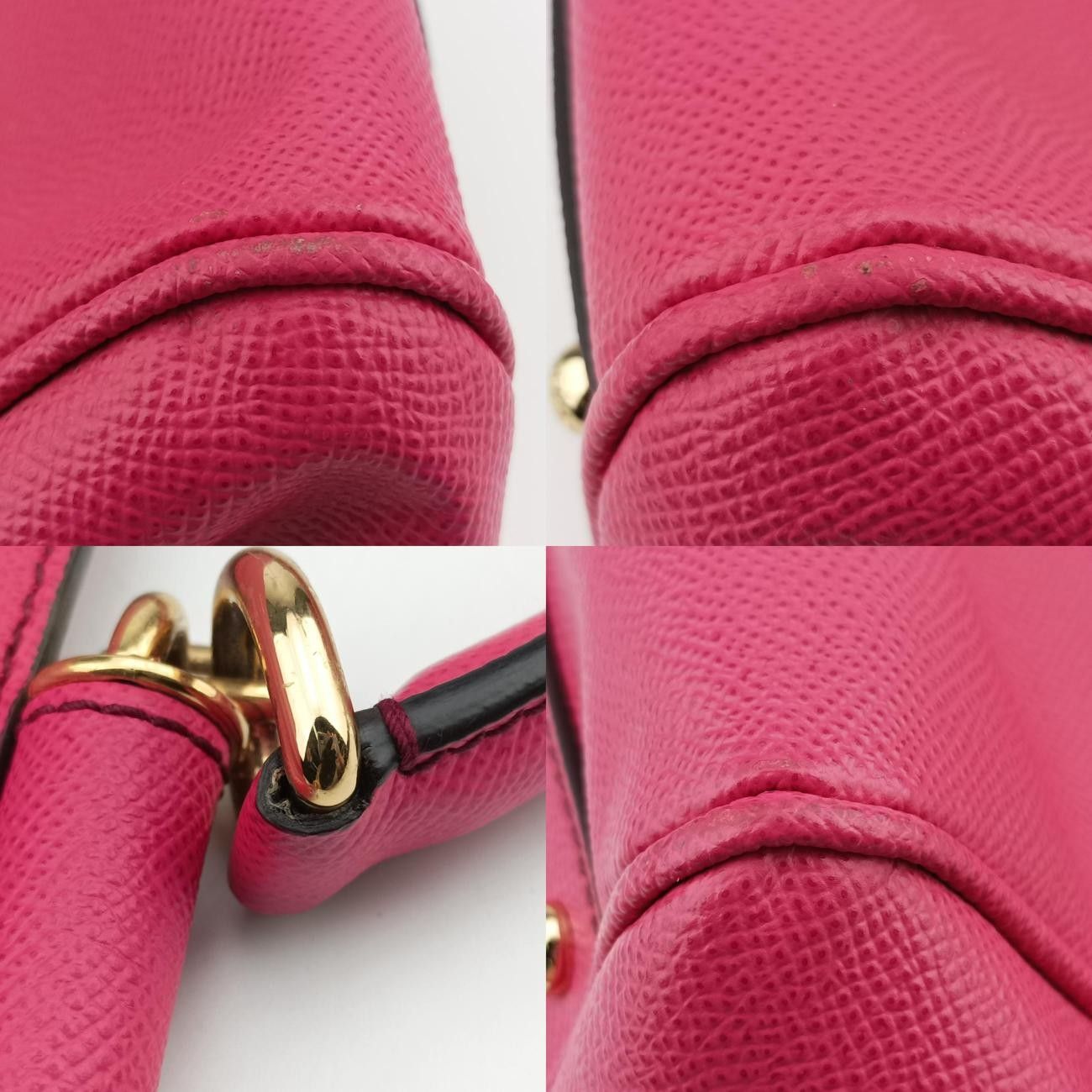 ドルチェ＆ガッバーナDolce & Gabbanaシシリーピンクレザー
