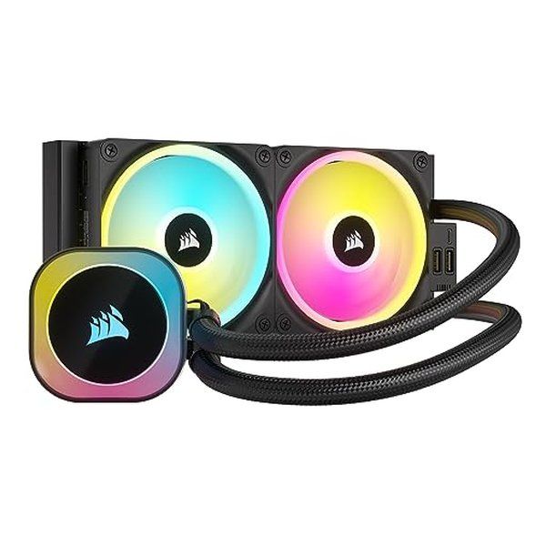 【新品･翌営業日出荷】CORSAIR  コルセア 水冷一体型CPUクーラー iCUE LINK H100i RGB ブラック CW-9061001-WW CW-9061001-WW (2579786)