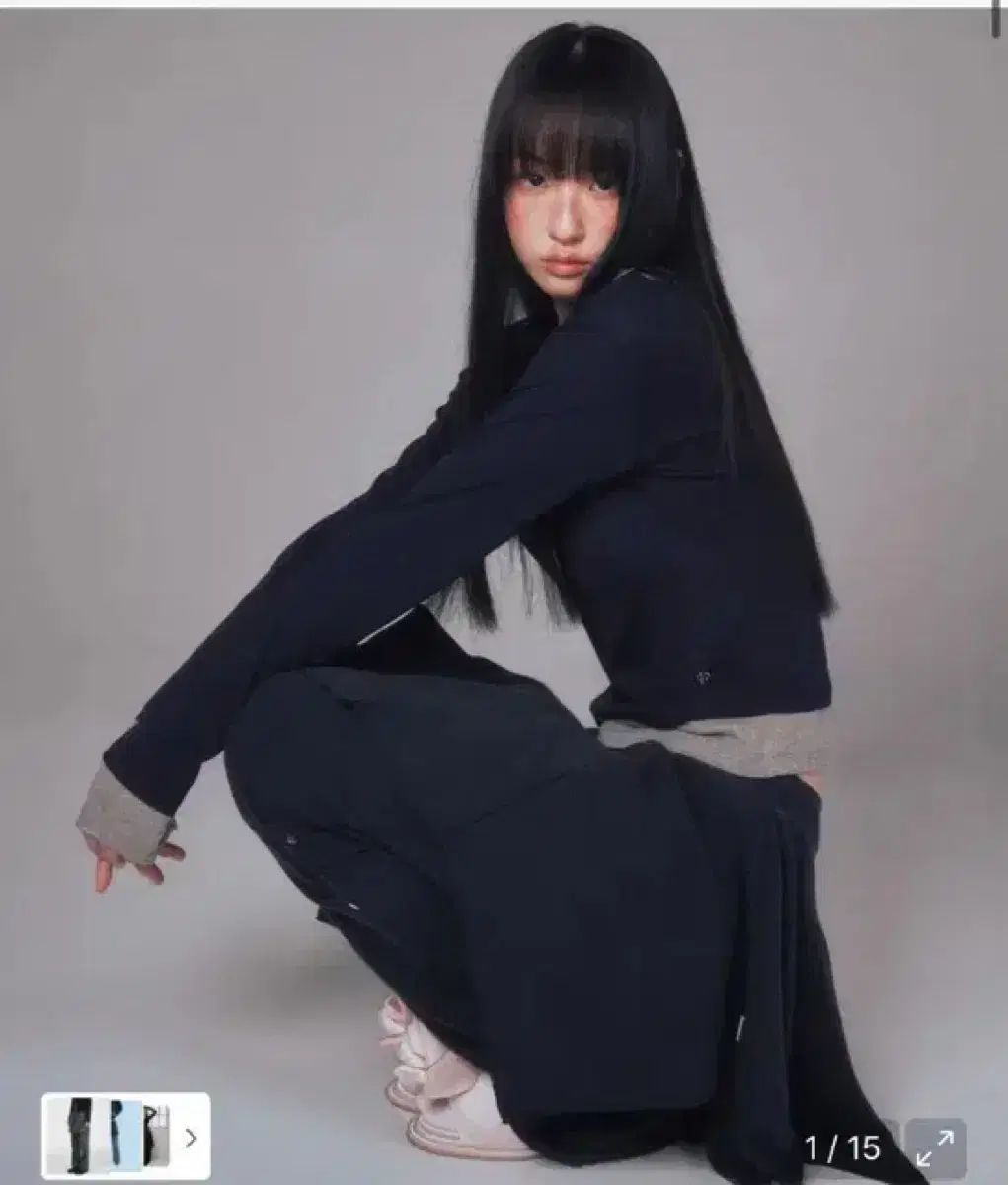 MUSINSA ムシンサ YOUHEE フ レイヤード スカート パンツ スカパン チャコール s