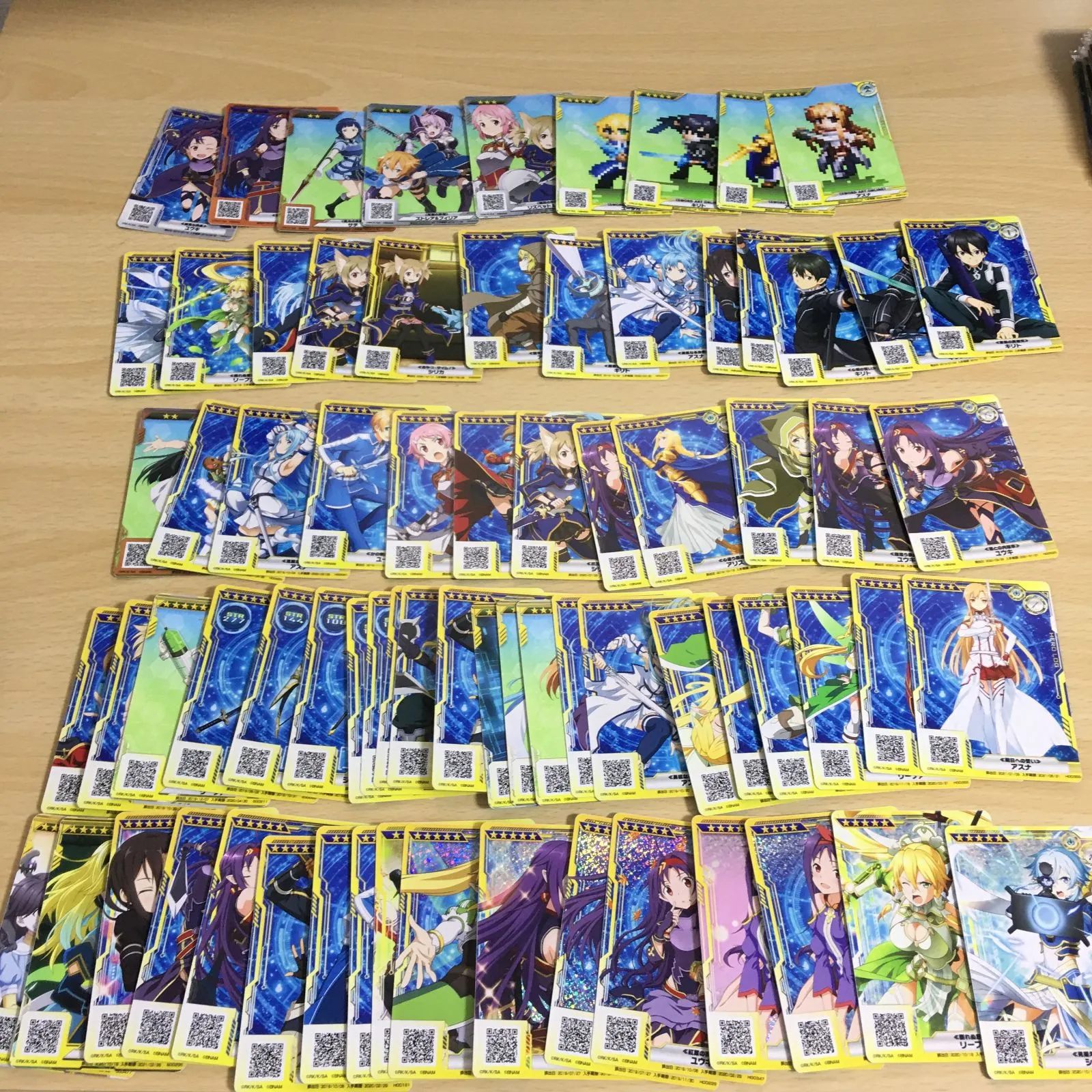 ソードアートオンラインアーケード　アスナ、シリカ、アリス、リーファ、シノン　ホロ ソードアートオンラインアーケード アスナ、シリカ、アリス