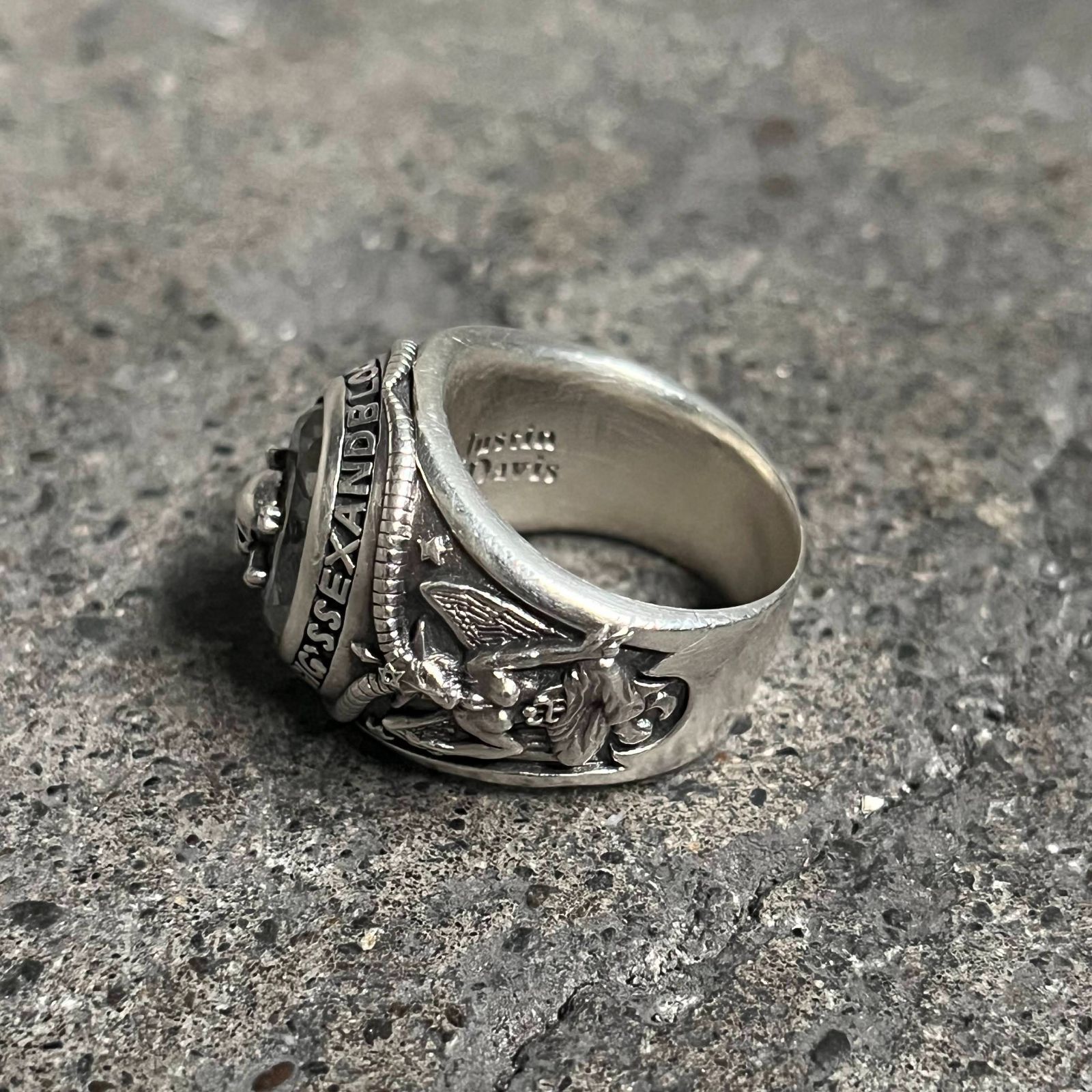 Justin Davis × VAMPS カレッジリング QUARTZ 13号 silver925