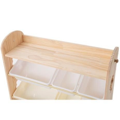 おもちゃ収納4段ラック 子ども用家具 天然木 MARWIL-DEMENAGEMENTS_CH