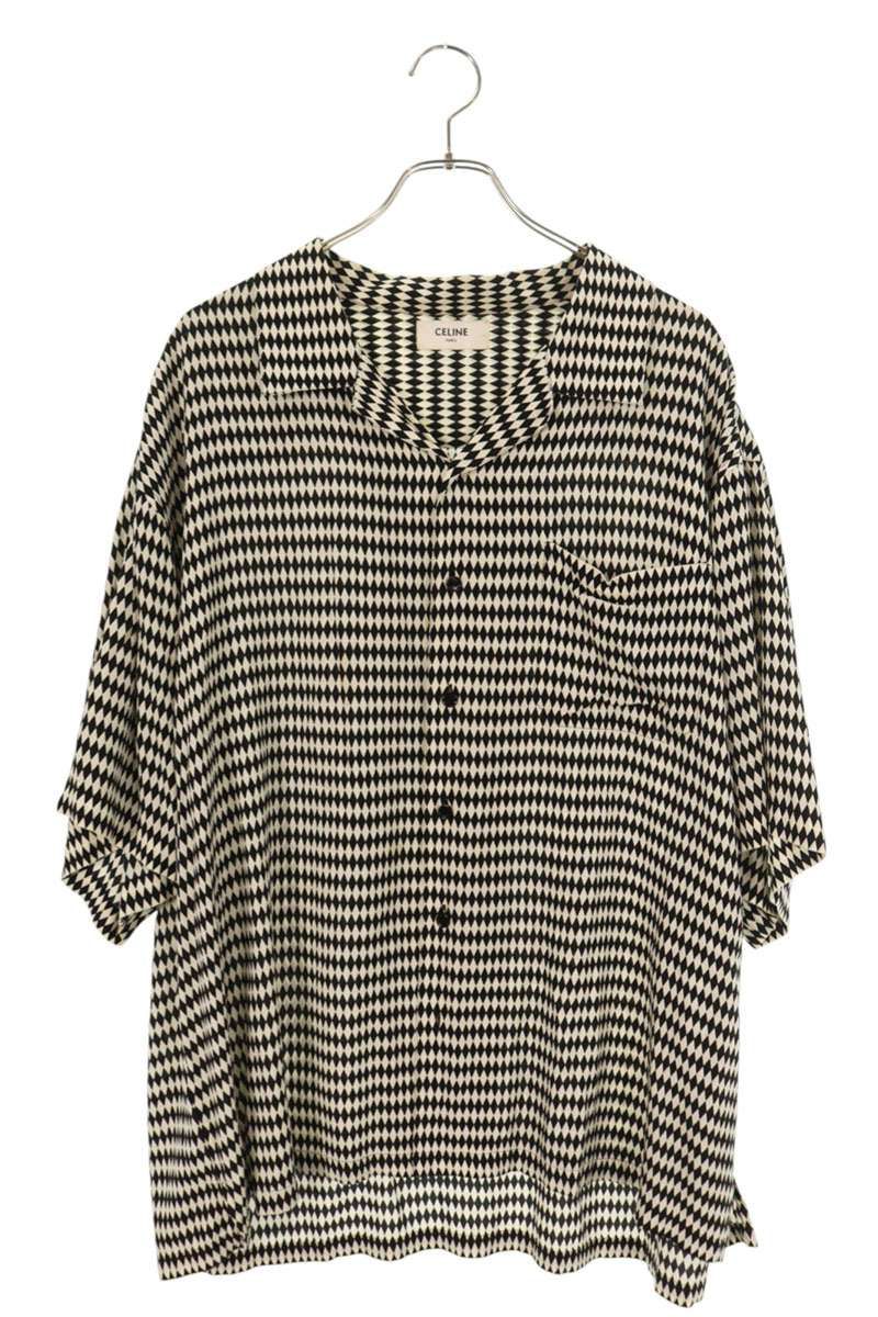 【 CELINE 】ゼブラ総柄 オープンカラー 半袖シャツ ゼブラ総柄オープンカラー半袖シャツ | CELINE