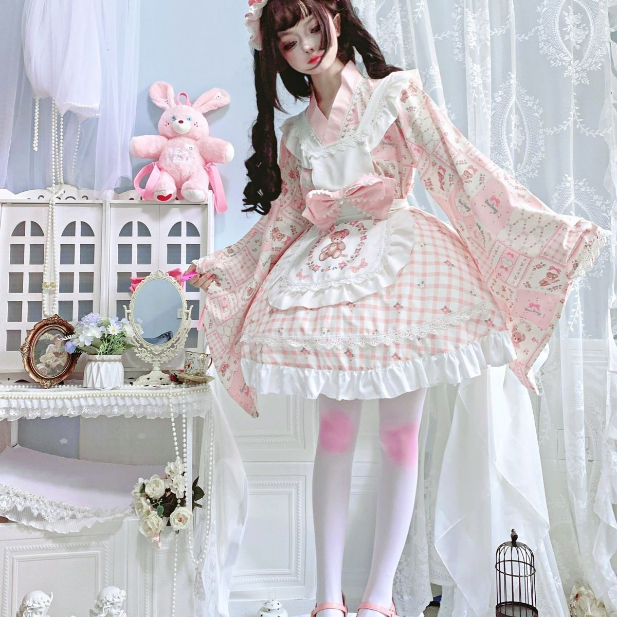 LIZLISA Melody Bunny柄 セットアップ ピンク 量産型 地雷系 通販完売