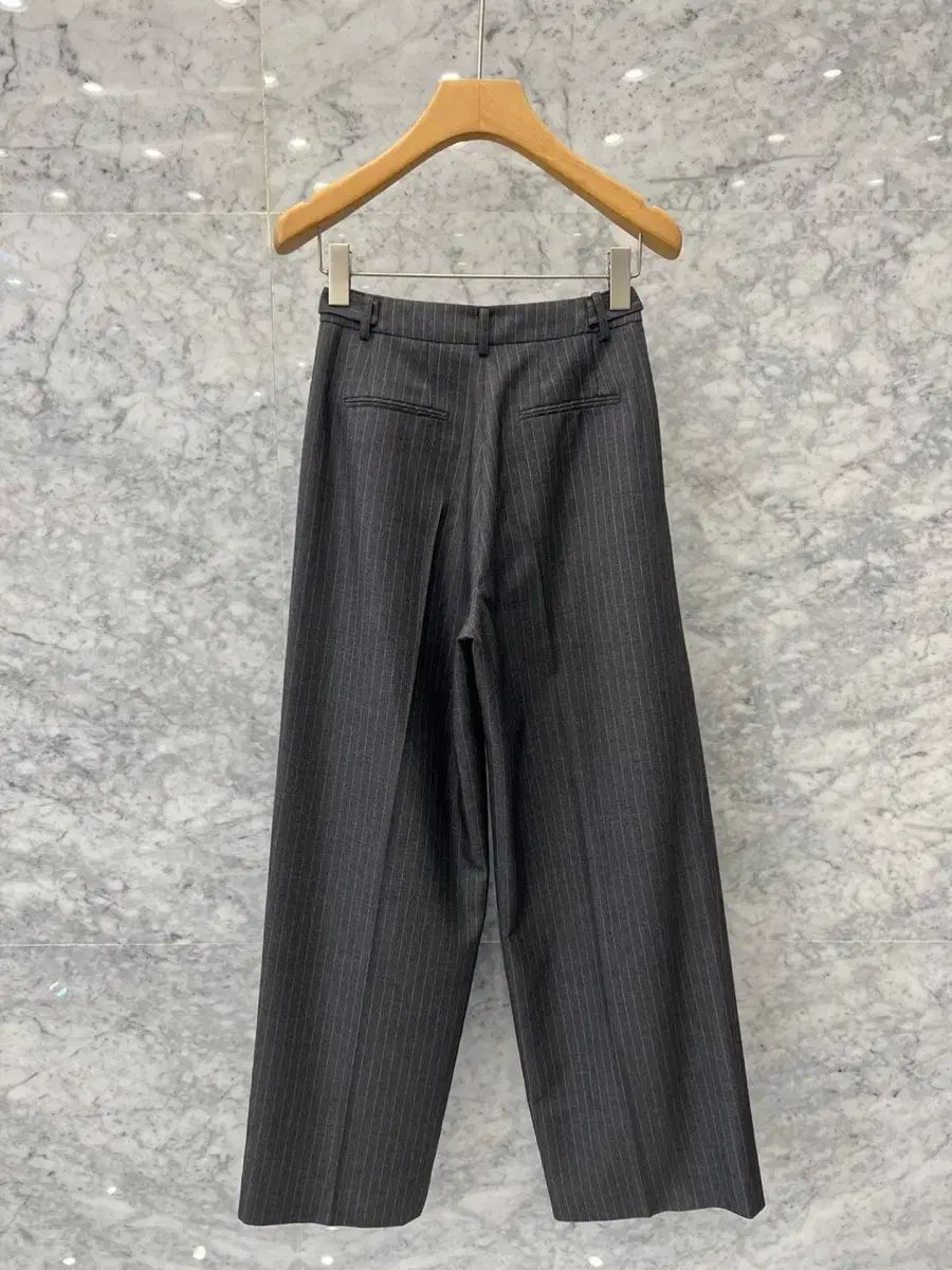 JS NEW YORKスタイル セール 当日発送 ストライプ ウエスト ボタン POINT ワイドパンツ NICORILABO_COM