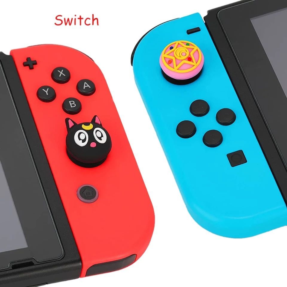 Switch スティックカバー 4個セット セーラームーン 黒猫 ルナ - メルカリ