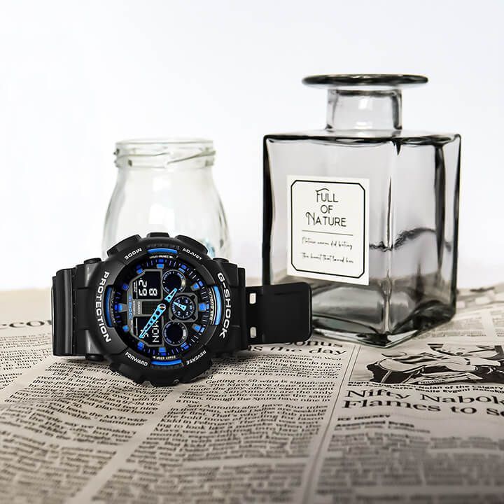 CASIO Gショック GA-100-1A2 海外モデル メンズ 腕時計 カシオ G-SHOCK 