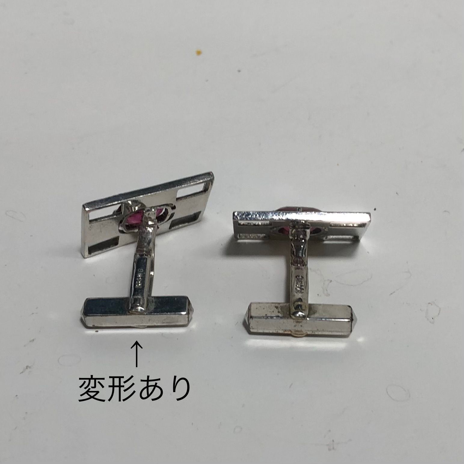 カフリンクス K14WG ☆K14WG刻印 カフリンクス カフス 総重量7.5g ☆ - メルカリ