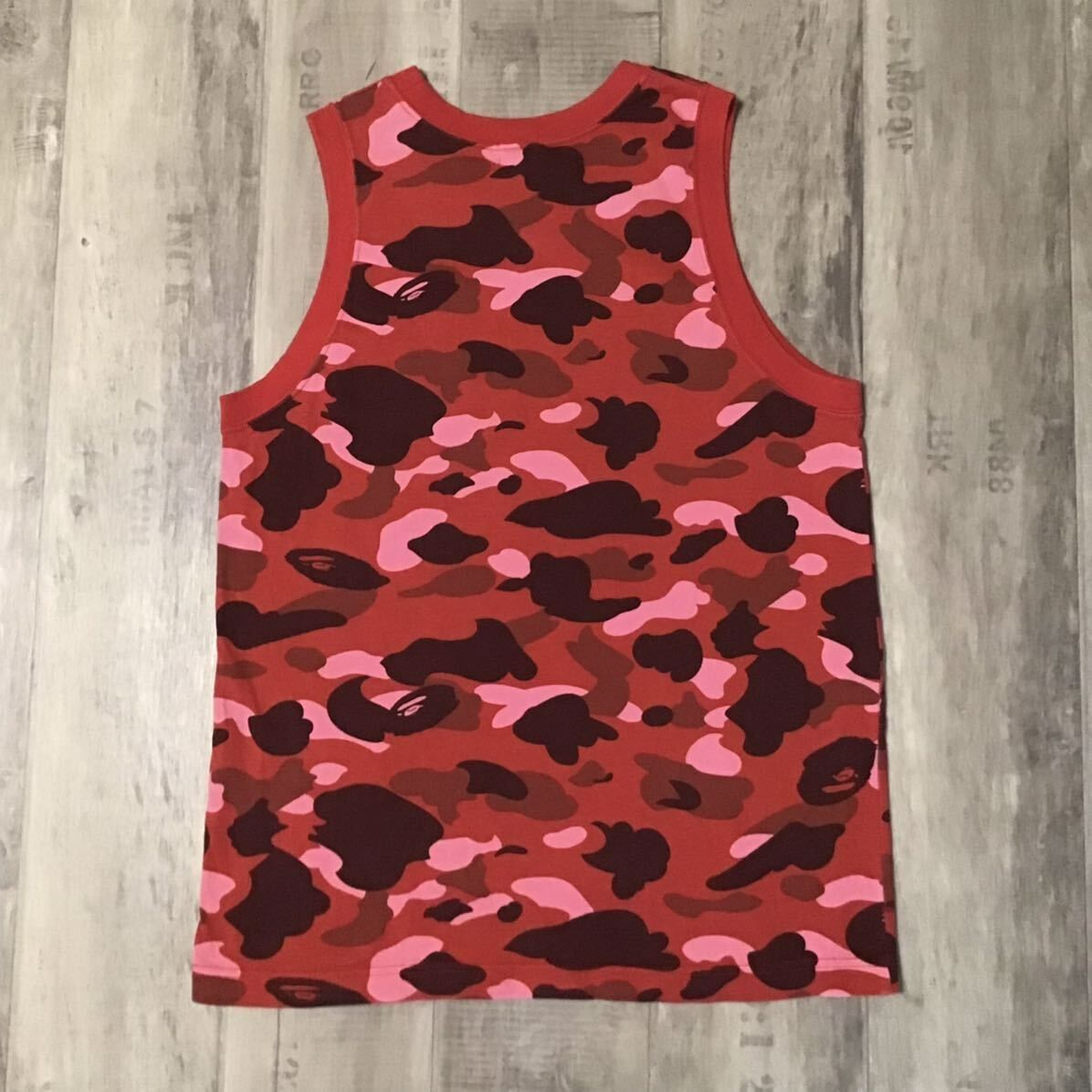 BAPE 93番 メッシュタンクトップ レッドカモ BAPE 93番 メッシュタンクトップ レッドカモ - メルカリ