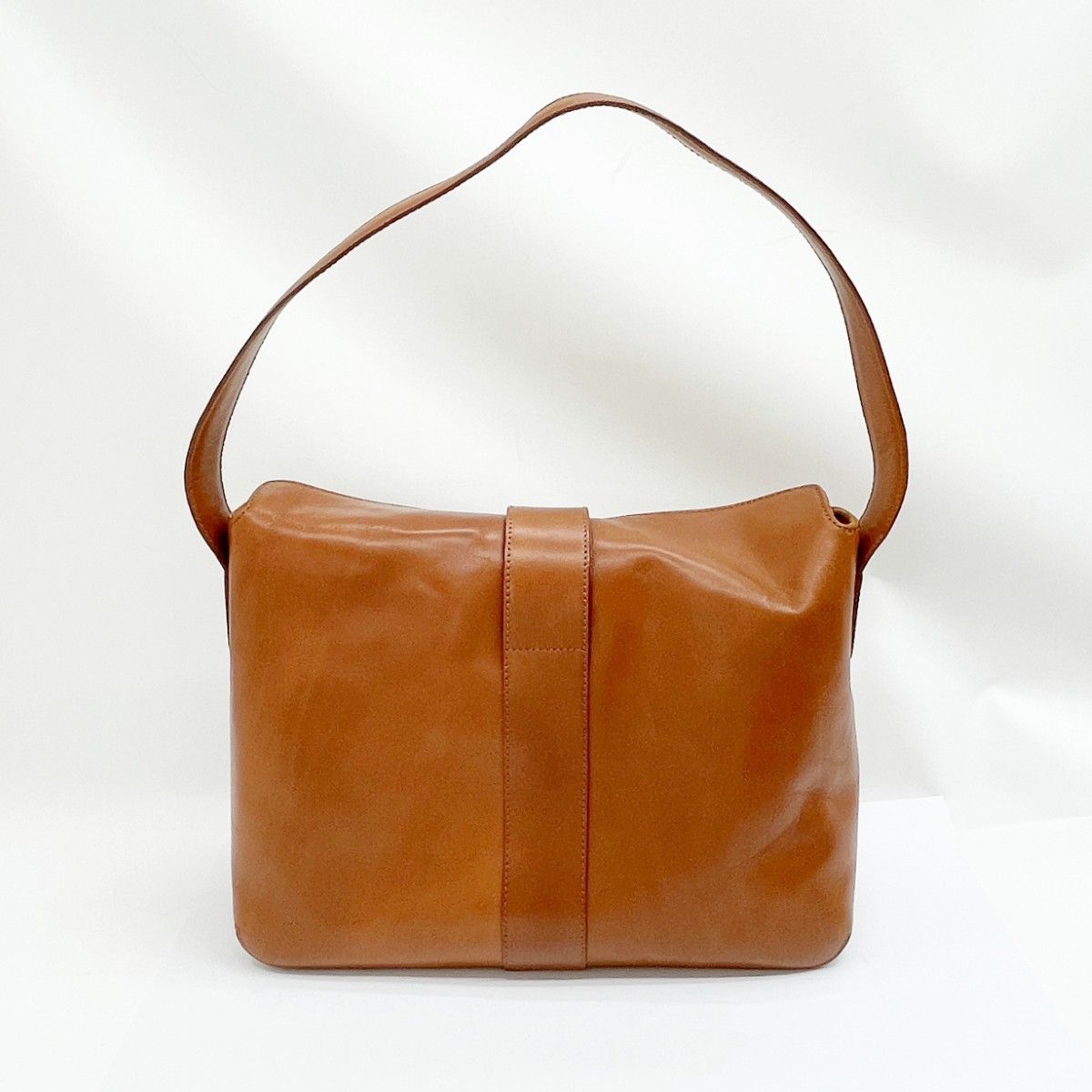 ◆◆HIROFU ヒロフ アームショルダーバッグ 肩掛けカバン レザー レディース ブラウン