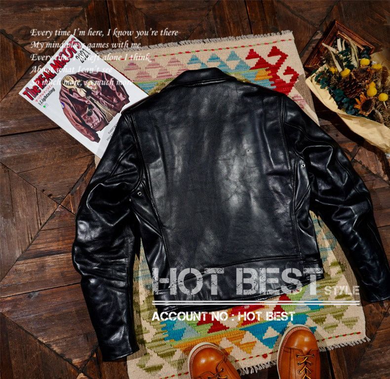 HAY683 最高峰 レア 茶芯ホースハイド メンズ 復刻50's ヴィンテージ