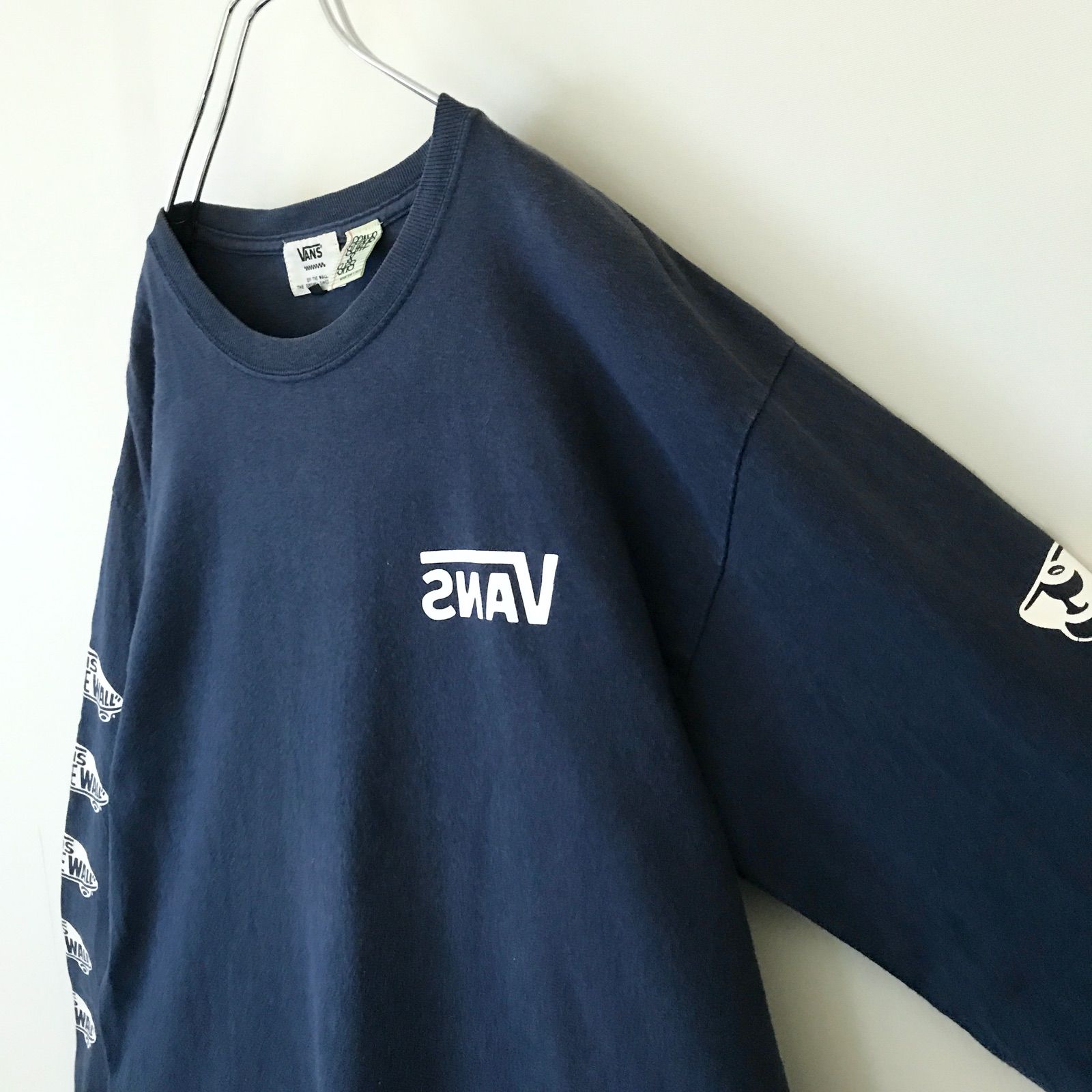 VANS★BEAMS SSZ (BEAMS SURF&SKATE)★裏VANS★長袖Tシャツ ロングスリーブTシャツ ロンT★メンズL/ 2402F006