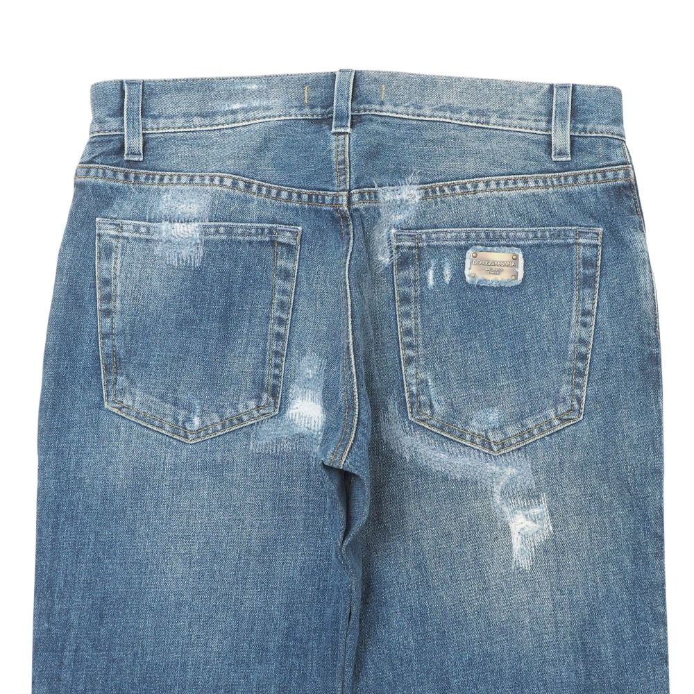 52! DOLCE&GABBANA クラッシュデニムパンツ イタリア製 136454-2.jpg