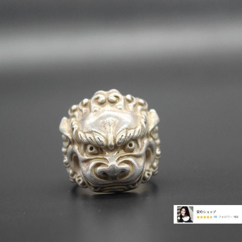 銅 細工 獅子頭指輪 装飾品 工芸品 置物 - メルカリ
