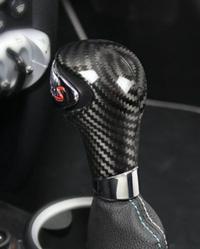 ミニクーパー R55R56R57R58用ギアシフトカバートリム1個 取り付け簡単 デザイン カーボンファイバー素材