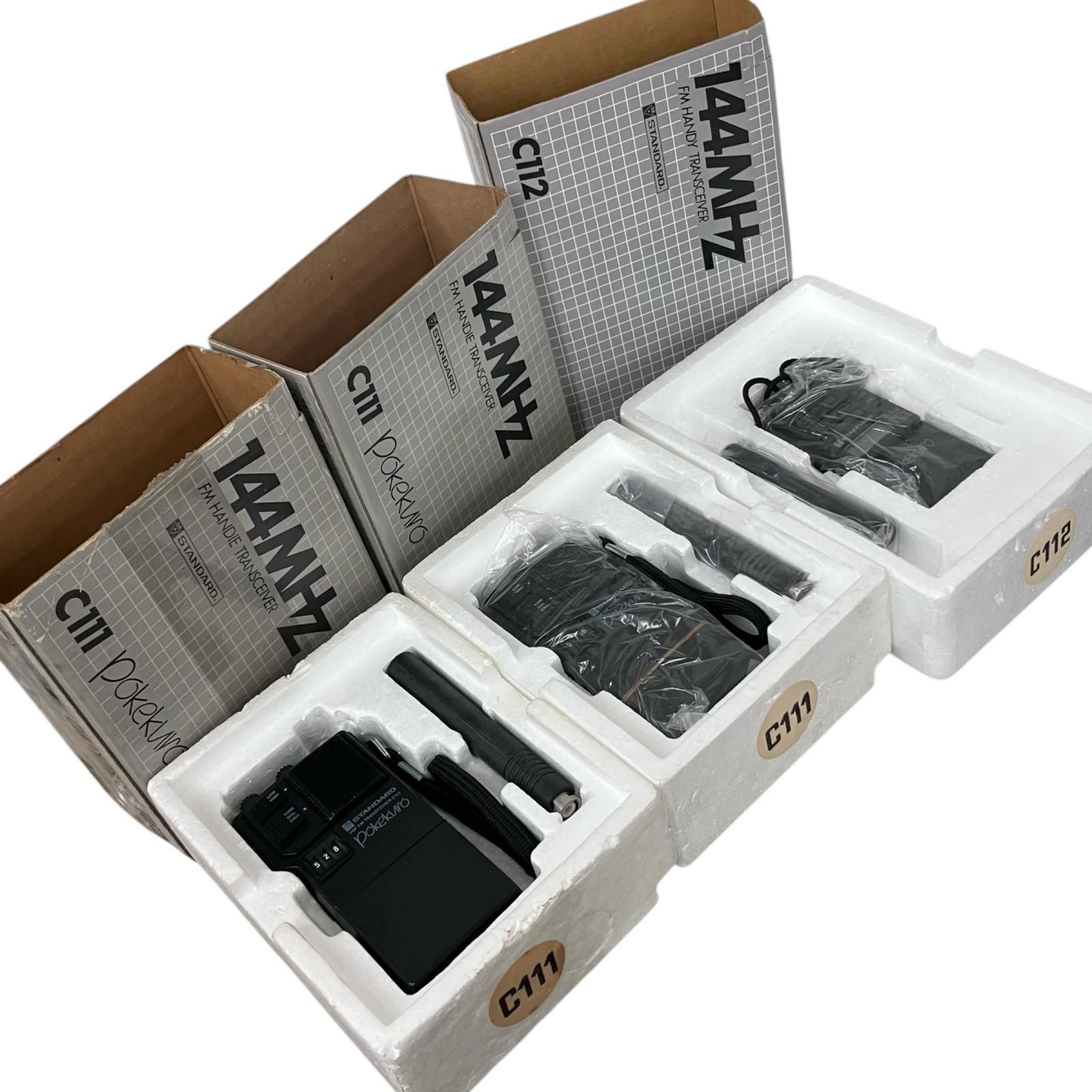 140199 動作未 STANDARD FMハンディトランシーバー C111 C112 ３点