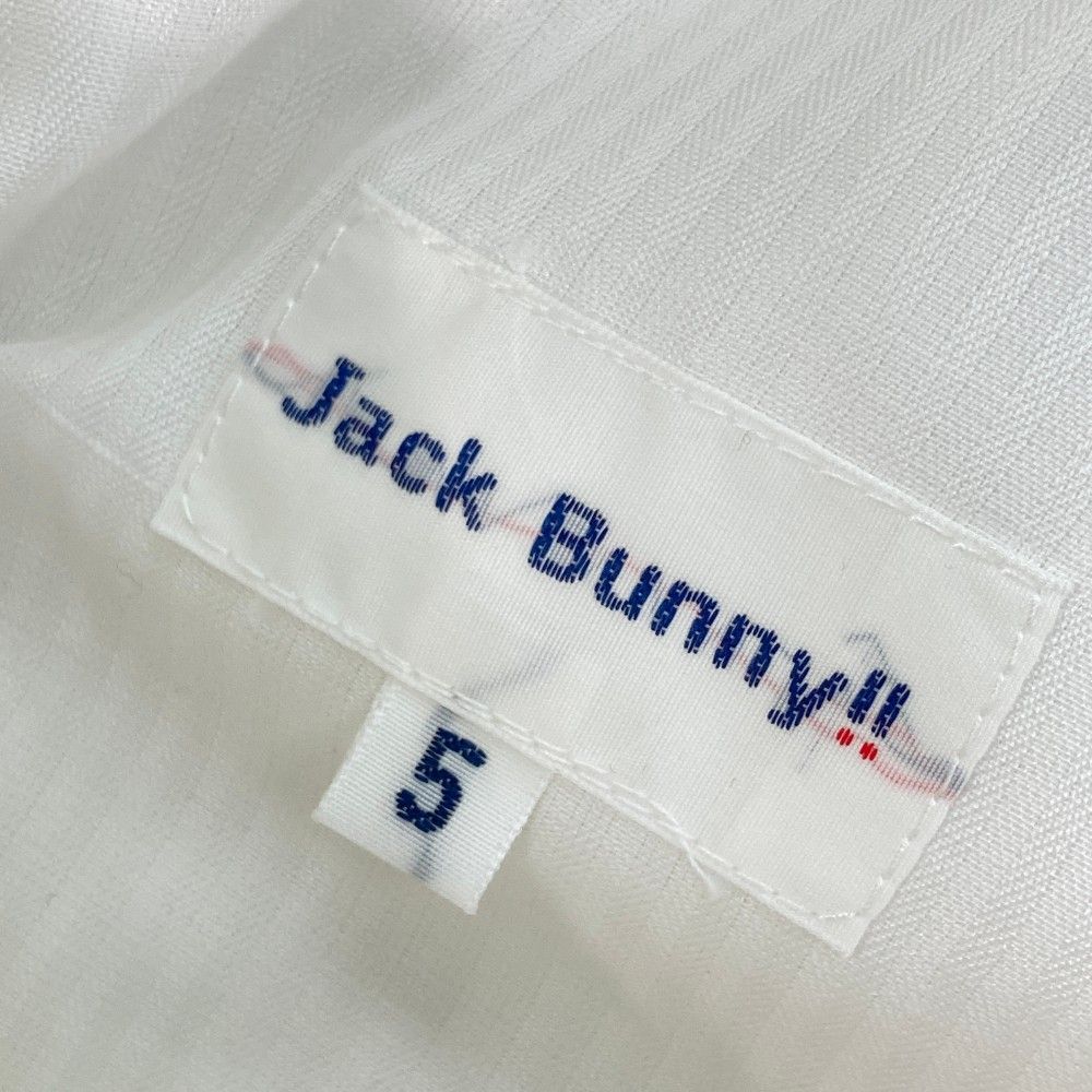 サイズ：5 JACK BUNNY ジャックバニー 2023年モデル ストレッチパンツ 総柄 ホワイト系 [240101392422] ゴルフウェア メンズ ストスト サイズ：5 JACK BUNNY ジャックバニー 2023年モデル ストレッチ
