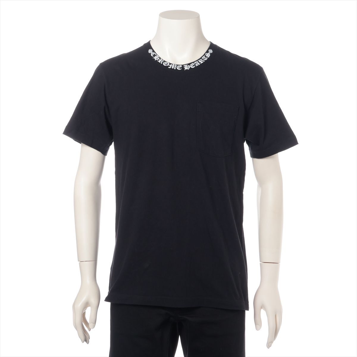 CHROME HEARTS ネックロゴ Tシャツ メンズ M 黒 ブラック 【公式通販】