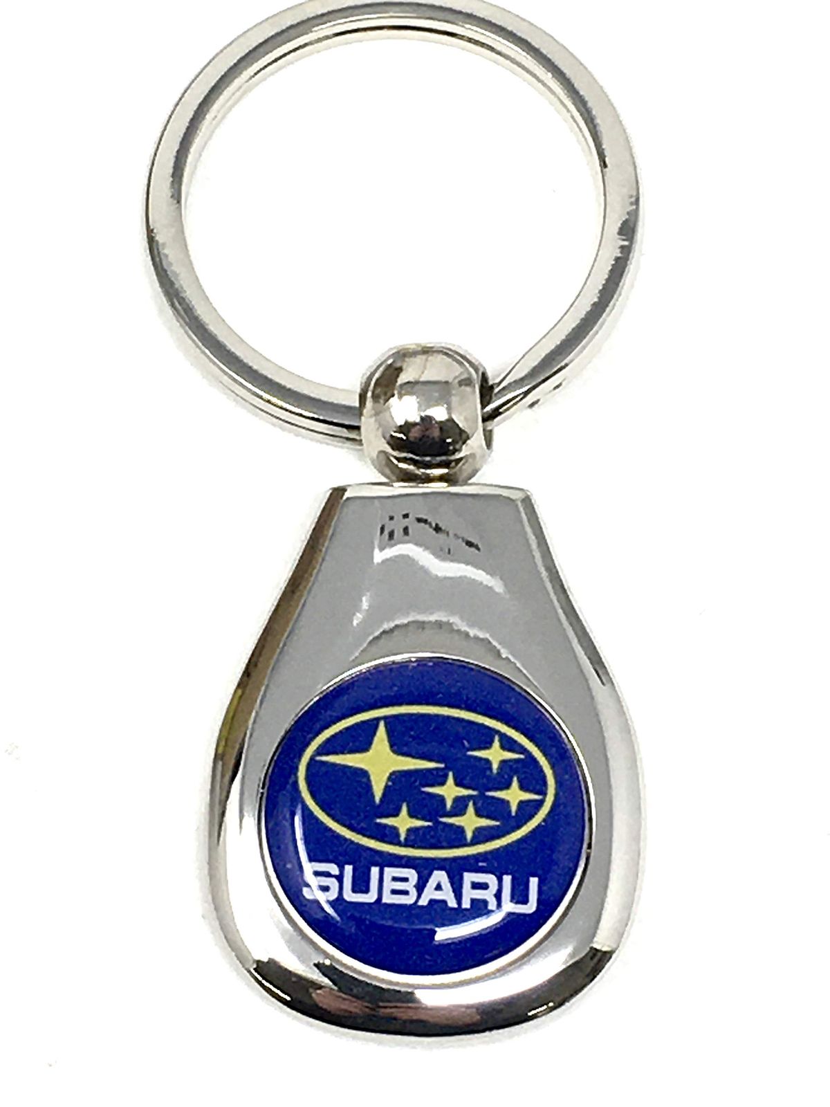 Subaru ロゴ シルバー キータグ キーリング キーチェーン インプレッサ レガシー フォレスター アセント BRZ クロストレック アウトバック STI WRX 