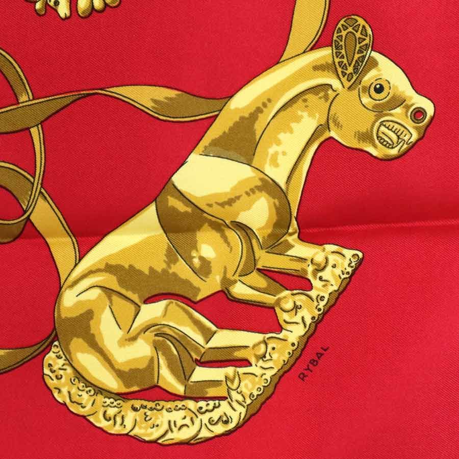 エルメス HERMES スカーフ カレ90 LES CAVALIERS DOR - メルカリ