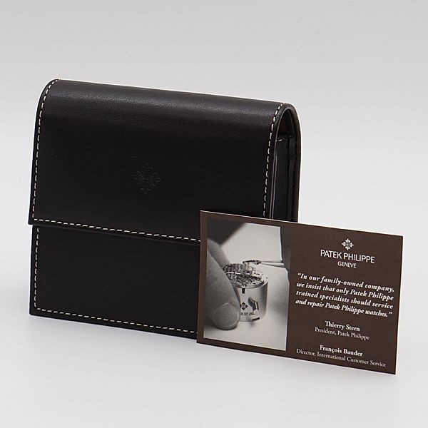 未使用品 パテックフィリップ 腕時計用ケース 空箱 レザー ブラック