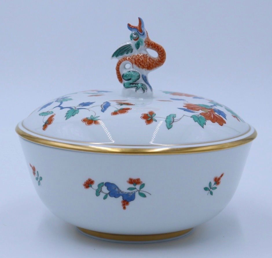 マイセン MEISSEN 柿右衛門様式 色絵花鳥文 キャンディー