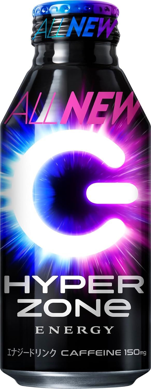 ZONe(ゾーン) エナジードリンク ボトル缶 400ml×24本 HYPER ZONe ENERGY 新生活 すっきり休憩時間 休み時間 ゲーム 勉強 受験 など一息つきたい 眠気覚まし