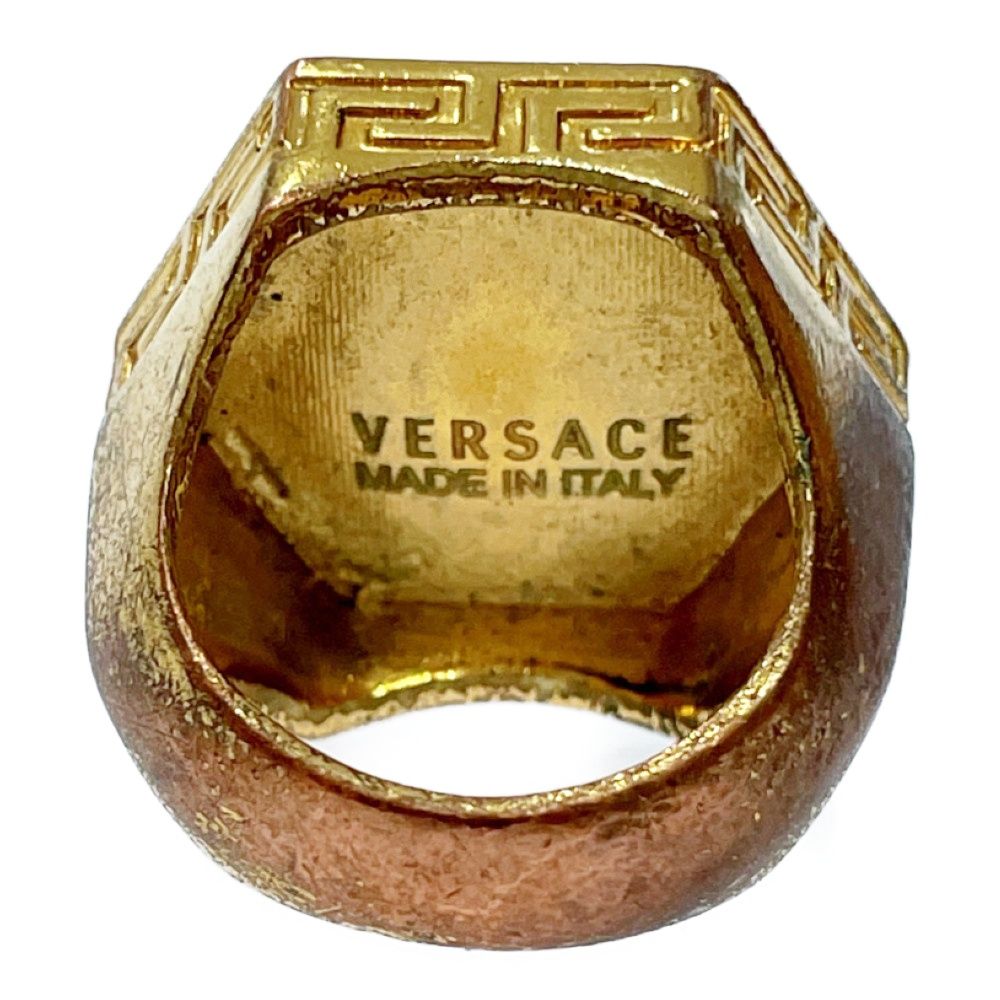 中古】VERSACE ヴェルサーチ GP オクタゴン メデューサ リング メンズ ゴールド 239141 リング・指輪 - メルカリ