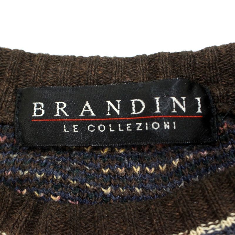 90s vintage BRANDINI 総柄 3D ニットセーター メンズ 表記XL 90s vintage BRANDINI 総柄 3D ニットセーター メンズ 表記XL