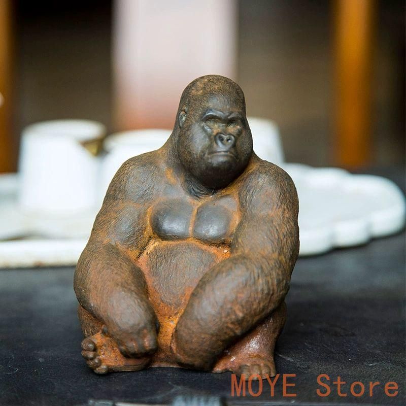 ゴリラ動物 デスク書斎リビング 玄関お 茶台 装飾品 工芸品 置物 ゴリラ動物 デスク書斎リビング 玄関お 茶台 装飾品 工芸品 置物zw0829