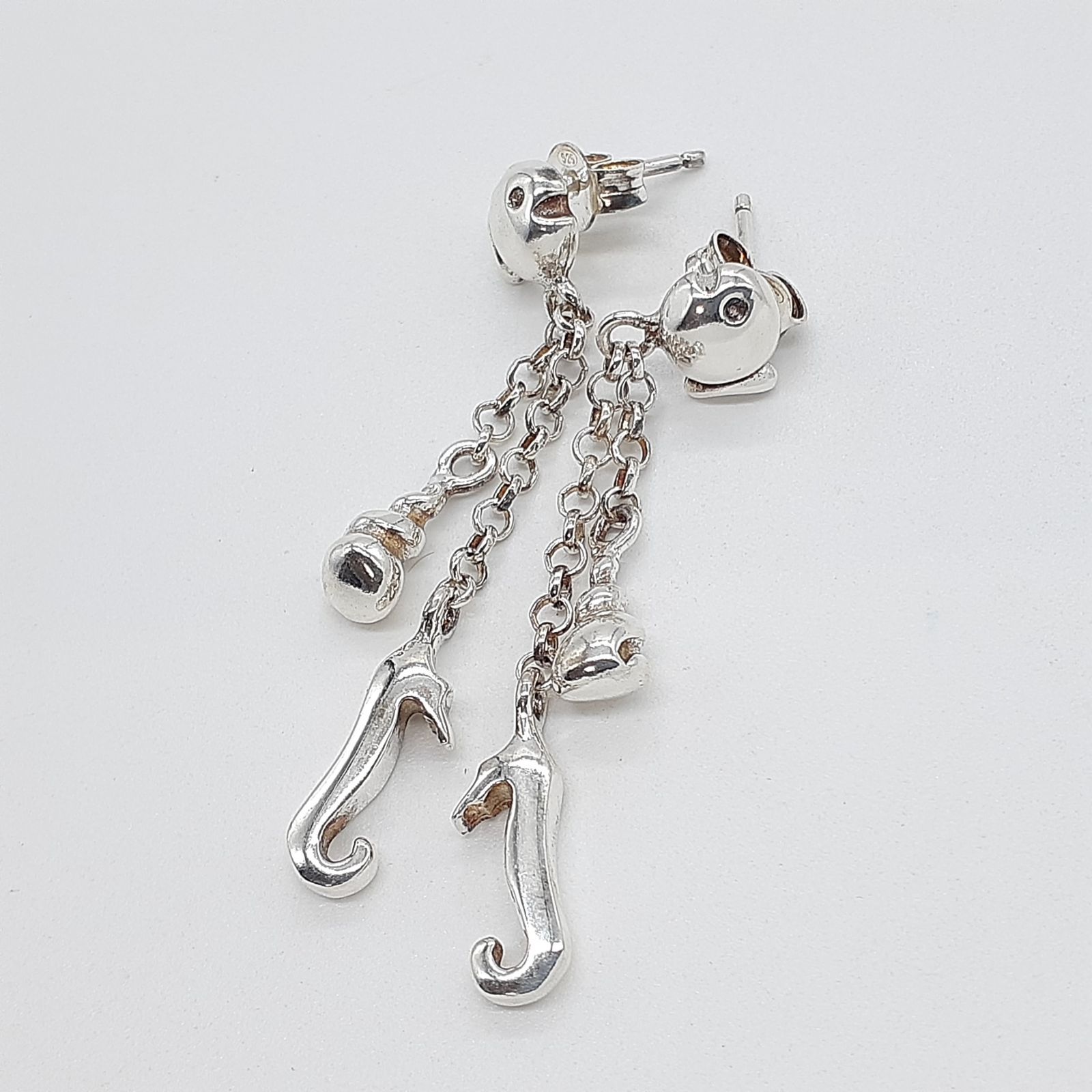 Clio blue クリオブルー ピアス シルバー SILVER 925 魚 フィッシュ