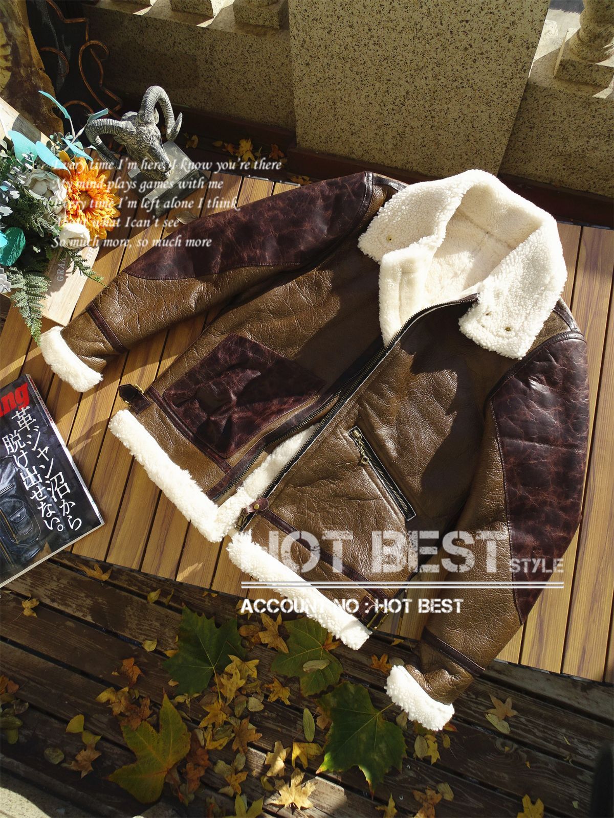 ホースハイド&シープスキン 復刻40's TYPE B-3 ムートンフライト