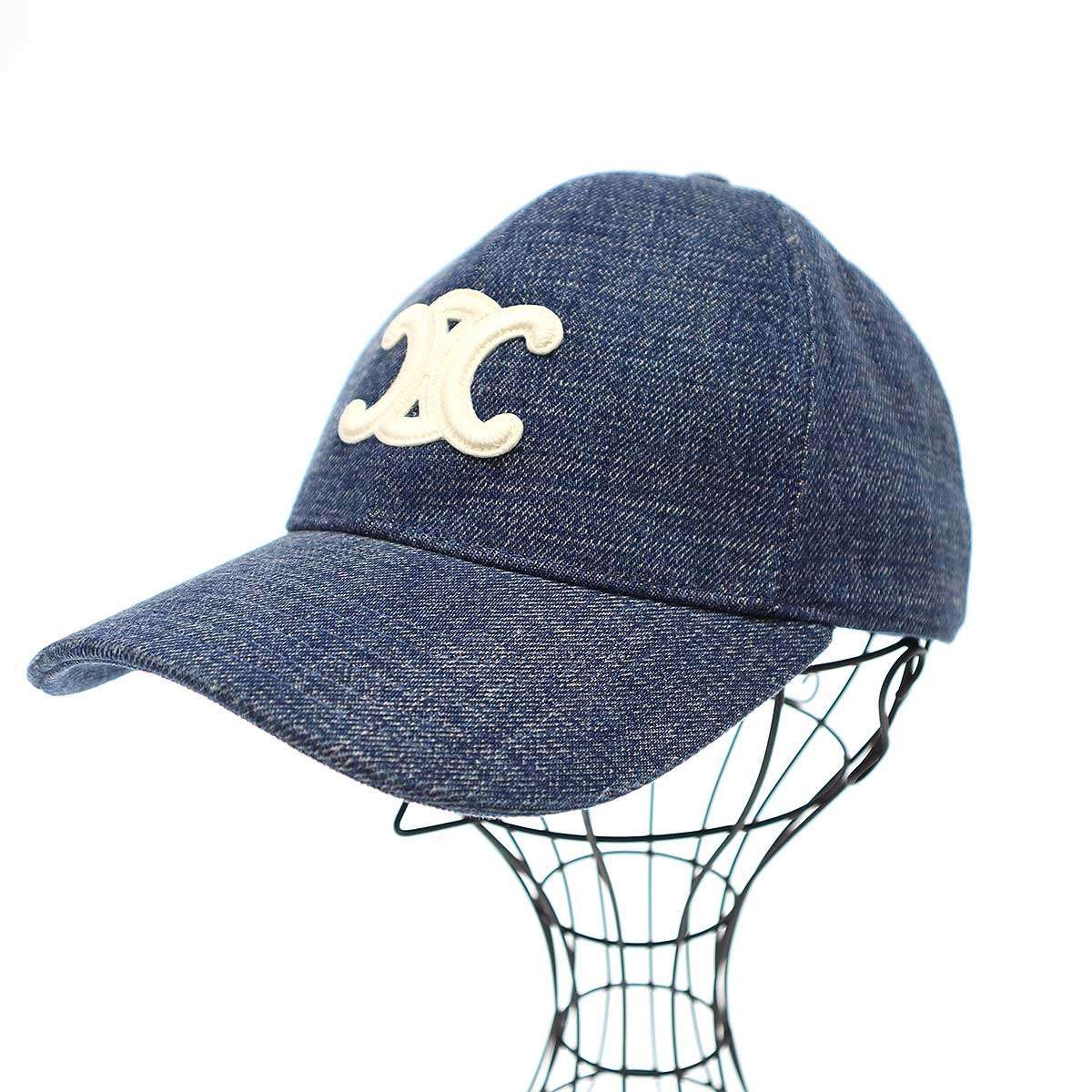 CELINE セリーヌ トリオンフ ベースボールキャップ ユニオンウォッシュ