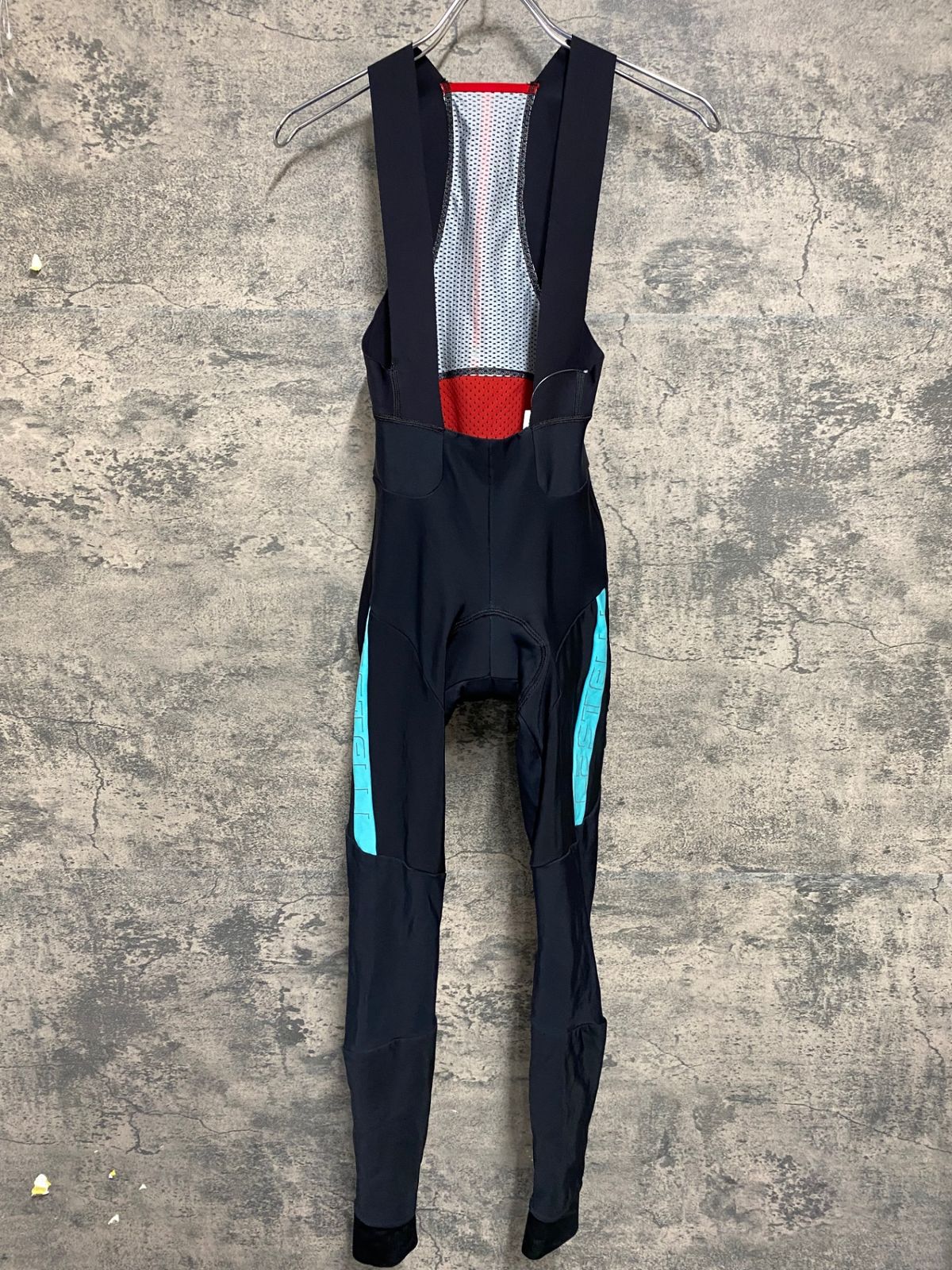 JK211 カステリ CASTELLI ROSSOCORSA ビブタイツ 黒 S 裏起毛 ※内側裏