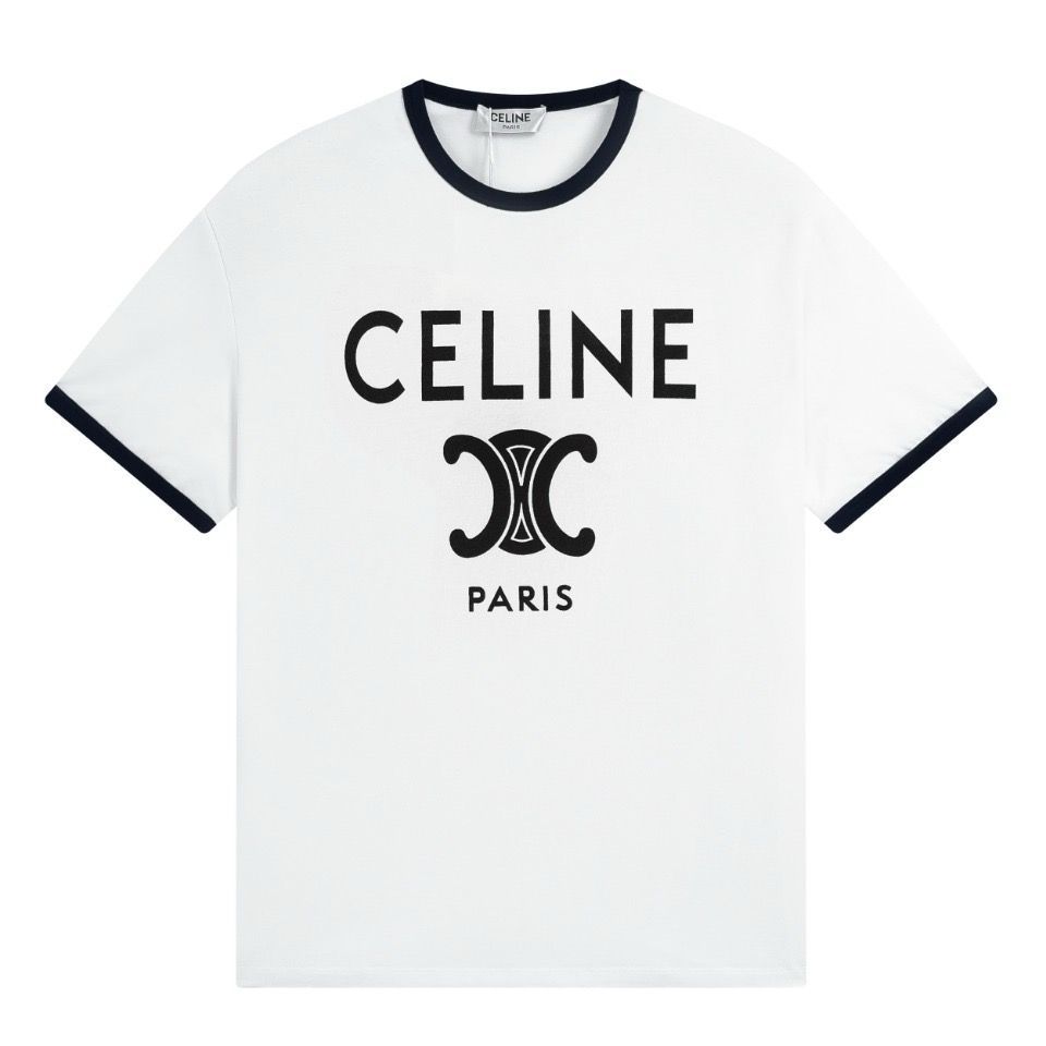 CELINEセリーヌ凱旋門クラシックTシャツ半袖男女兼用 - メルカリ